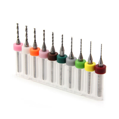 

10Pcs 06-15mm PCB CNC Print Circuit Board Carbide Micro Drill Bits Set Tool