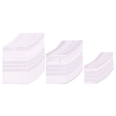 

PH PANDAHALL 300 Pack of Zip Bags Seal Top Bag with Write-On Strips