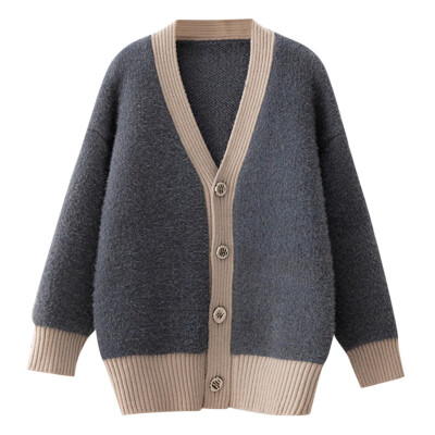 

Toponeto Ladies Long Sleeve Casual Solid Cardigan Winter Loose Button Women Sweater Coat