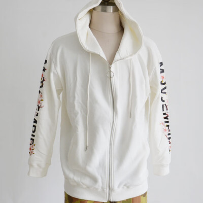 

Yq spring&autumn printed zipper coat sweater trend 7356
