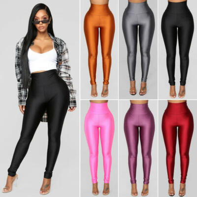 

Womens Plain Sports Yoga Pants Fitness Gym Leggings Running Gym Workout Trouser