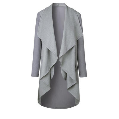 

Fashion Women Winter Irregular Trench Coat Waterfall Collar Jacket Cardigan