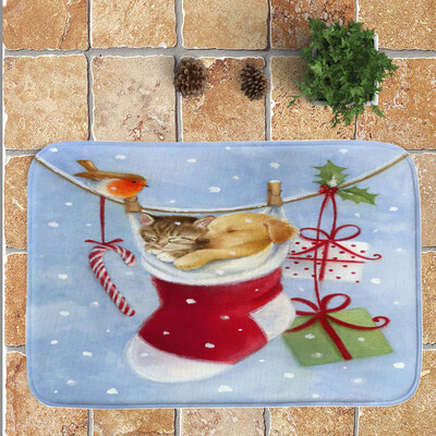 

〖Follure〗Merry Christmas Welcome Doormats Indoor Home Carpets Decor 40x60CM