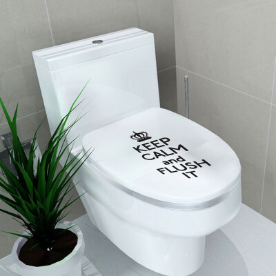 

Bathroom Stickers Toilet Seat Stickers Home Decor Waterproof Painting Bathroom Decal Removable Wall Stickers Chic