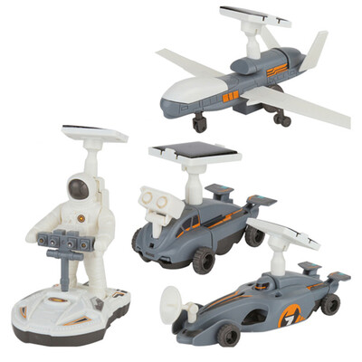 

4 in 1 DIY Solar Power Educational Building Block Toy Spaceship Lunar Exploration Fleet Robot Kits Kids Gift
