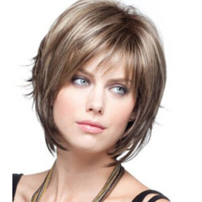

Fashion&Realistic Women with Short Hair in Miniature High Temperature Wig