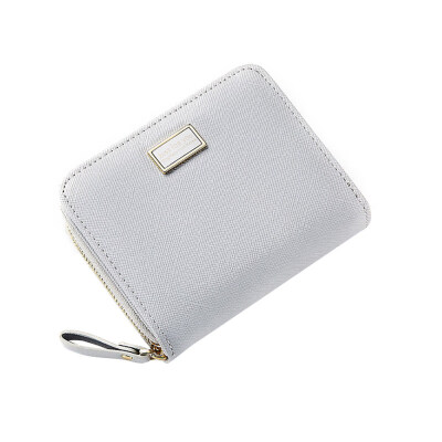 

Women Faux Leather Short Card Holder Money Clutch Zipper Coin Purse Wallet