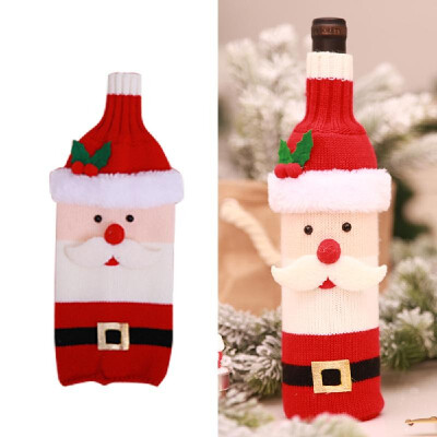 

Wine Bottle Cover Christmas Decorations Festival Decoration of Hotel Restaurant