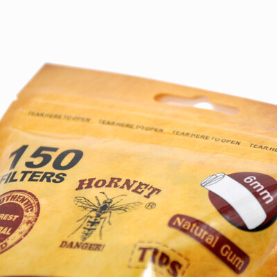 

〖Follure〗150Pcs Hornet Per Rolled Tips Natural Prerolled For Cigarette Rolling Paper 6MM