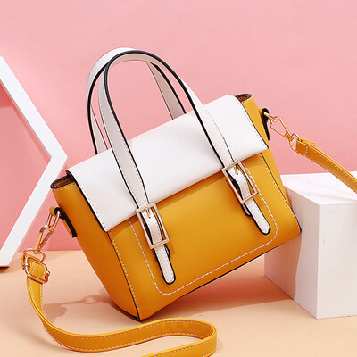 

Summer bag lady fresh fashion single shoulder bag large capacity collision color handbag lady oblique Bag