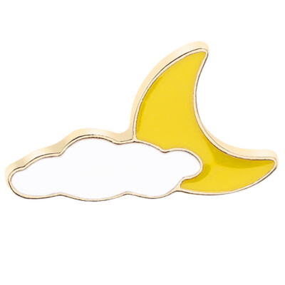 

Hot Lovely Summer Holiday Sun Moon Rainbow Cloud Brooch Kawaii Badge Cute Gift