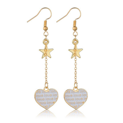 

Bohemian Cute Irregular Gold Pendant Earrings Large Girl Ears Ladies Long Pendant Earrings Party Clothing Accessories Dropship