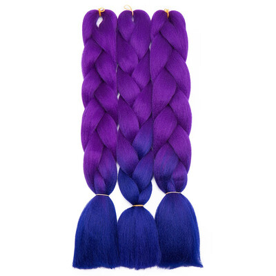 

3 Packs Braiding Hair Ombre for crochet Hair Weave with Synthetic&Twist Braiding Hair Extensions