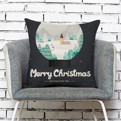 

Siaonvr Home Decor Cushion Cover Merry Christmas Pillowcase Sofa Throw Pillow Covers