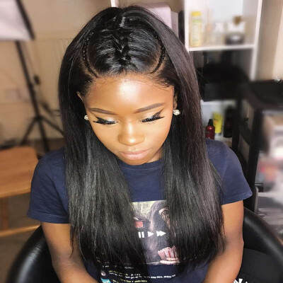 

Brazilian Straight Pre Plucked 360 Lace Frontal Wig 130 Density Swiss Lace wig Remy Human Hair Wigs for Black Women