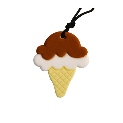 

Food-Grade Silicone Baby Pacifying Necklace Pendant Ice Cream Baby Gum