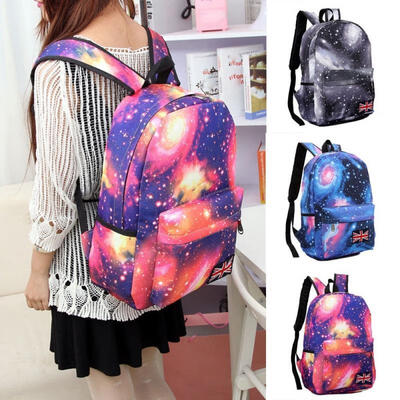 

New Fashion Womens Girls Canvas School Backpack Shoulder Bag Travel Rucksack