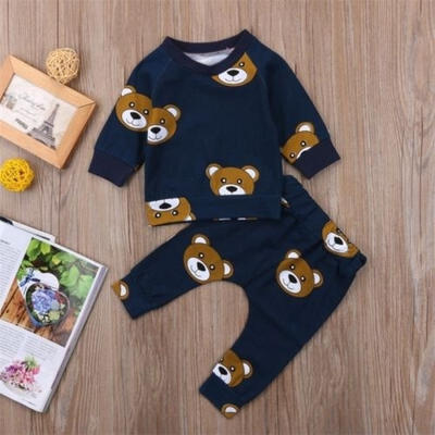 

Newborn Kids Infant Baby Boy Girl Fashion T-shirt Pants Leggings Outfit Clothes