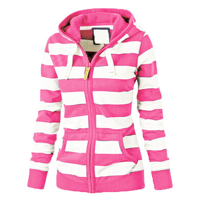 

Roseonmyhand Women Ladies Zipper Tops Hoodie Hooded Sweatshirt Coat Jacket Casual Slim Jumper