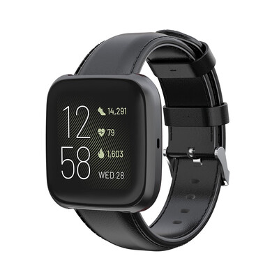 

ECSEM Watch Strap for Fitbit VersaFitbit Versa Lite Genuine Leather Band Wristband Bracelet for Fitbit Versa Smart Watch