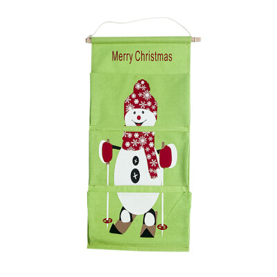 

Tailored Christmas Decoration Storage Canvas Hanging Bag Door Decoration Storage Bag