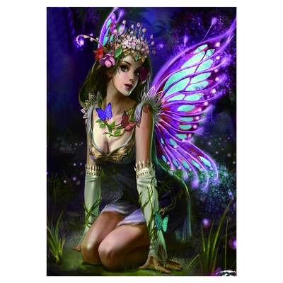 

Elf Mysterious Girl 5D DIY Diamond Painting Cross Stitch Full Square Picture of Rhinestone Wall Decor Mosaic Diamond