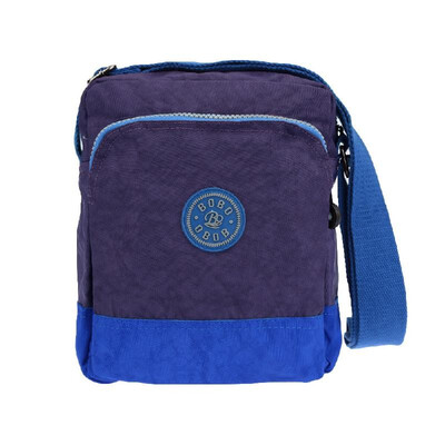 

New Fashion Women Shoulder Bag Washed Nylon Zipper Pockets Small Travel Shopping Crossbody Bag