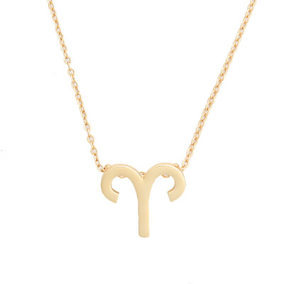 

Fashion Jewelry 12 Constellation Leo Pendant Necklaces For Women Zodiac Chains Necklace Gold Color Valentines Gifts