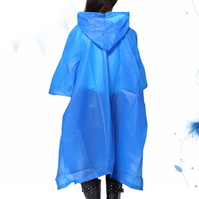 

Men Women Bike Outdoor Cycling Hooded Raincoat Waterproof Rain Cape Poncho Coat