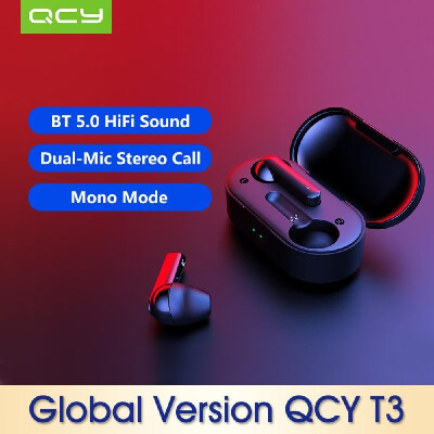 

QCY T3 Global Version Xiaomi BT Wireless TWS Earbuds BT 50 Touch Control True Wireless Earphones with Dual Mic Stereo Call