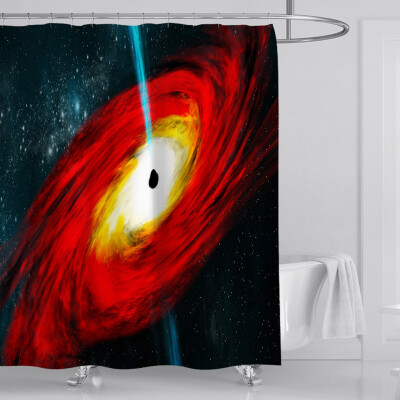 

〖Follure〗New Waterproof Shower Curtain with 12 Hooks 3D Printed Bathroom Polyester