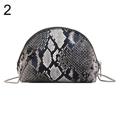 

Fashion Snakeskin Shell Bag Women Faux Leather Small Crossbody Shoulder Pouch