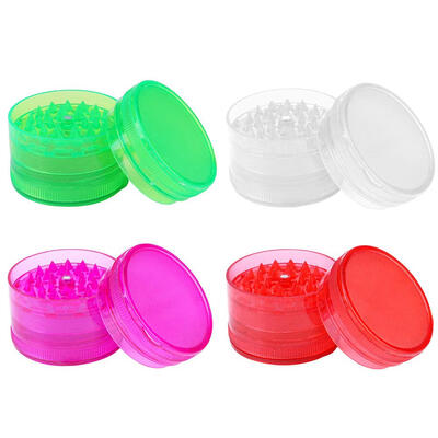 

3 Layers Mini Plastic Tobacco Grinder Hand Muller Herb Weed Smoke Grinders