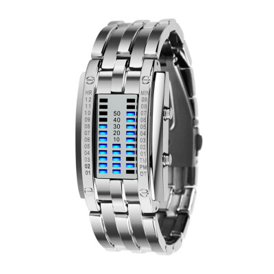 

Luxury Lovers Watch Steel Blue Luminous LED Electronic Display Sport Watch