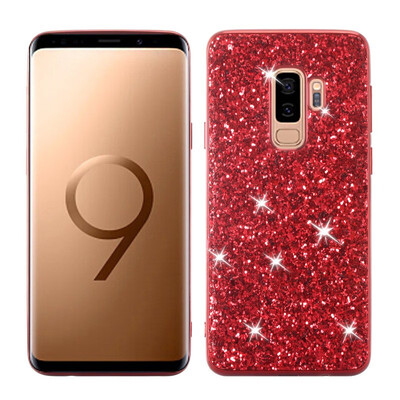 

MOONCASE Samsung Galaxy S9 Glitter TPU-Red