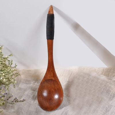 

Toponeto Wooden Spoon Fork Bamboo Kitchen Cooking Utensil Tools Soup-Teaspoon Tableware