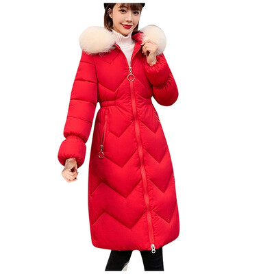 

Toponeto Women Winter Warm Hooded Thick Zipper Pocket Slim Jacket Overcoat Outcoat Coat
