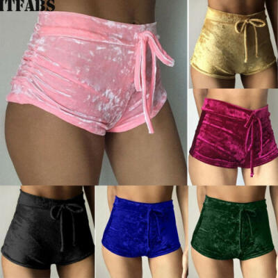 

Sexy Women Summer Sport Shorts Velvet Gym Workout Yoga Mini Short Pants Trousers