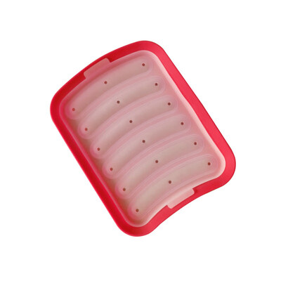 

6 Cavity DIY Sausage Making Mold Silicone Burger Hot Dog Mould Kitchen Tool