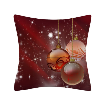 

〖Follure〗Christmas Pillow Case Glitter Polyester Sofa Throw Cushion Cover Home Decor