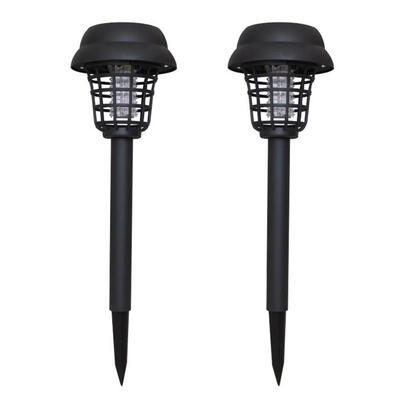 

2pcs Mosquito Killer Solar LED Lamp Waterproof Garden Insect Fly Trap Light