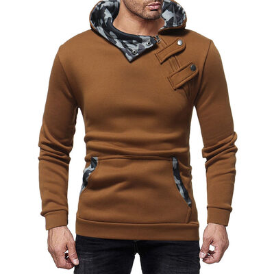 

Men Top T-Shirt Long Sleeve Slim Fit Hooded Sweatshirt Pullover Sweat Hoodies