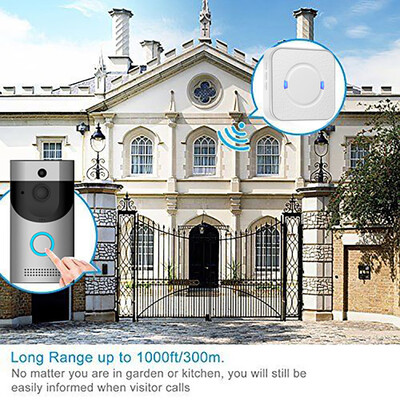

〖Follure〗Smart WiFi Doorbell Wireless IR 720P Video Camera Intercom Record HomeSecurityEU