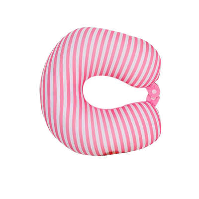 

U-shaped Travel Pillow Restful Sleep Polystyrene Beads Neck Pillow for Airplane Car Train Bus