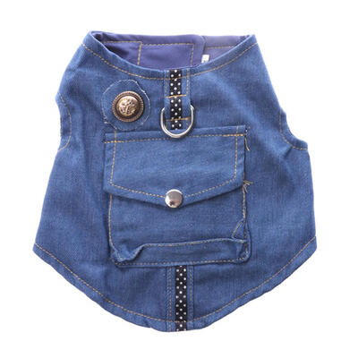 

Pet Puppy Vest T-shirt Dog Cat Shirt Denim Cloth Casual Clothing Clothes