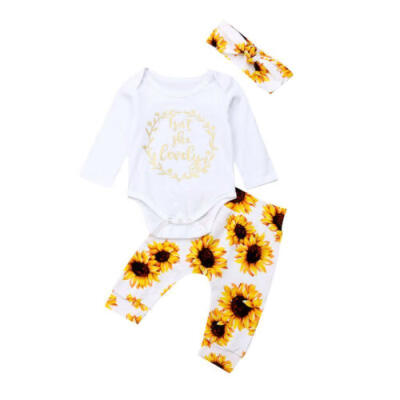 

Newborn Infant Baby Girls Top Romper Jumpsuit Pants Leggings Outfits Set Clothes