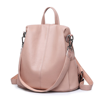 

Leather shoulder bag womens stylish minimalist anti-theft leather backpack shoulder bag dual-use star