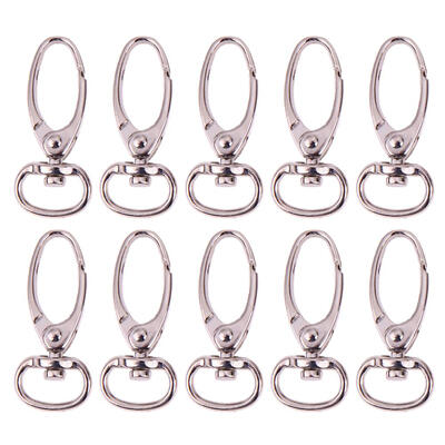 

10pcs Retro Style Antique Silver Finish Luggage Bag Buckle Lobster Clasps