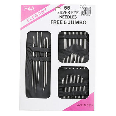 

55pcs Stainless Steel Sewing Needles Sewing Pins Set Home DIY Craft Tools