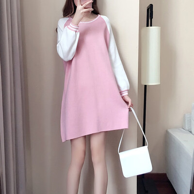 

Tailored Women Autumn Fashion Korean Style Full Sleeves Casual A Line Dress